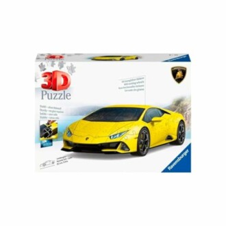 3D-puzzel van een gele Lamborghini