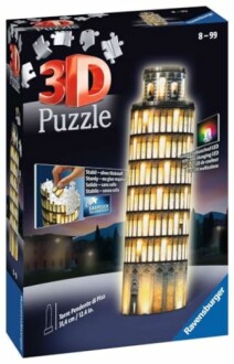 3D puzzel van de scheve toren van Pisa doos