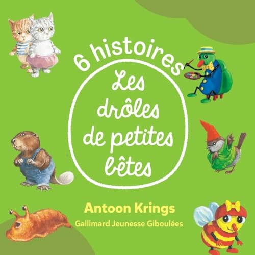 Boekomslag met dierenillustraties en Franse tekst