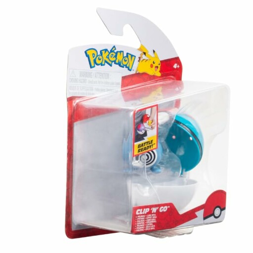 Detailweergave van de Pokémon Clip 'N' Go Poliwag