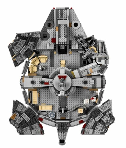 Detail van de LEGO Millennium Falcon