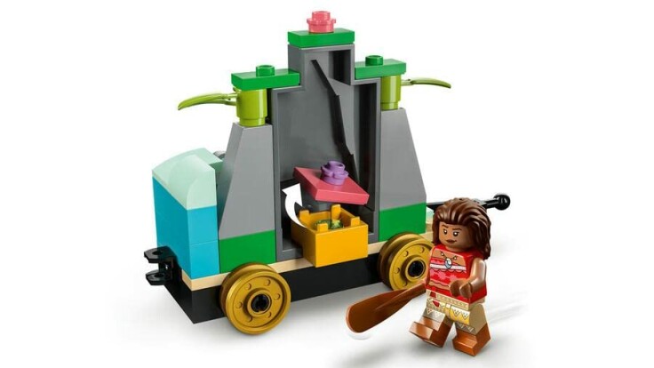 Kinderen spelen met de LEGO Disney Feesttrein Set.