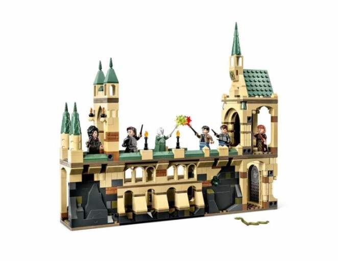 Kinderen genieten van hun LEGO Harry Potter creatie