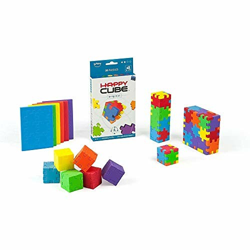 Kinderen spelen met de Happy Cube puzzel