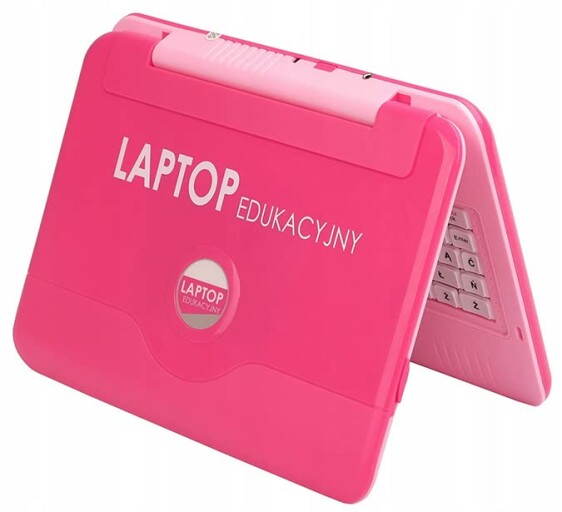 Kind dat plezier heeft met de educatieve laptop