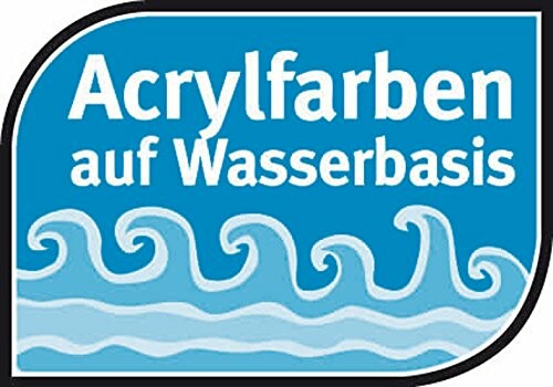 Label voor acrylverf op waterbasis