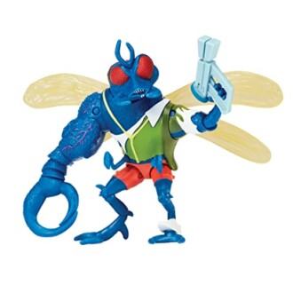 Blauw insecten actiefiguur met wapen en vleugels