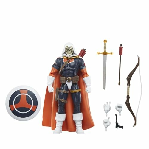 Actiefiguur met wapens en accessoires.