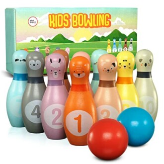 Dierenfiguren bowling set voor kinderen