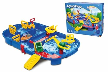 Aquaplay waterbaan speelset met accessoires en verpakking