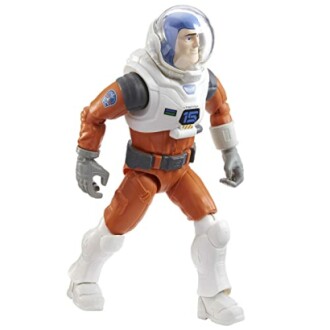 Speelgoed astronaut actiefiguur in oranje ruimtepak