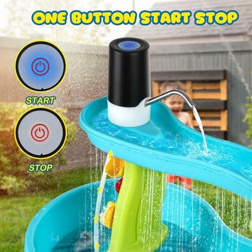 Automatische waterdispenser met start-stop knop