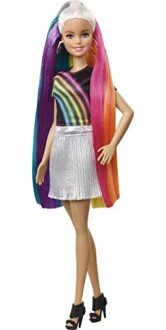 Barbie Pop met Schitterend Regenbooghaar