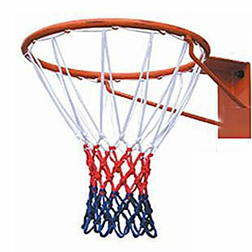 Basketbalring met rood-wit-blauw net