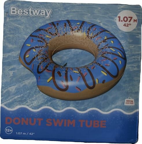 Opblaasbare zwemband in de vorm van een donut