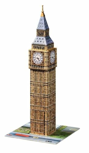 Papieren model van de Big Ben-klokkentoren.