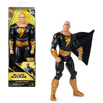 Black Adam actiefiguur met verpakking.