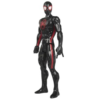 Zwarte Spiderman speelgoedfiguur