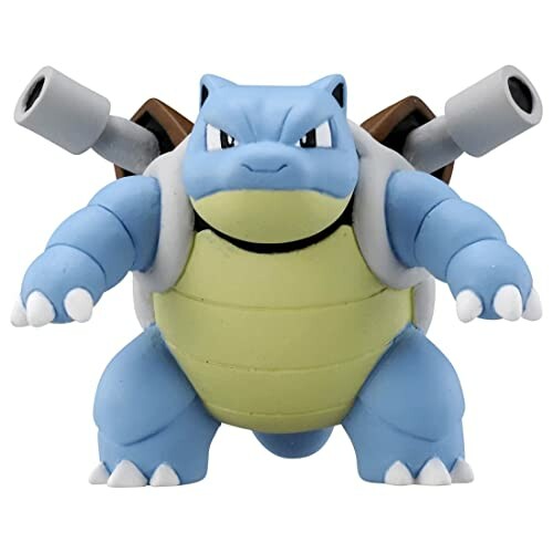 Blauw schildpadachtig Pokémon-figuur met kanonnen