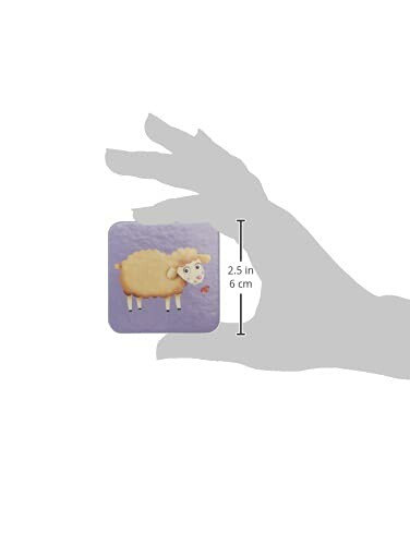 Cartoon schaap magneet in hand