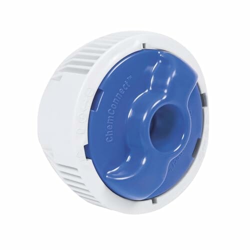 Blauwe en witte ChemConnect dispenser