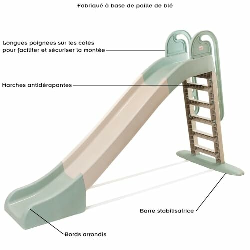 Kinderglijbaan met veiligheidskenmerken