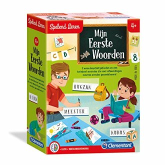 Educatief spel voor kinderen met kaarten en woorden.