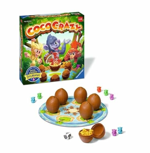 Coco Crazy bordspel met dobbelsteen en coconoten