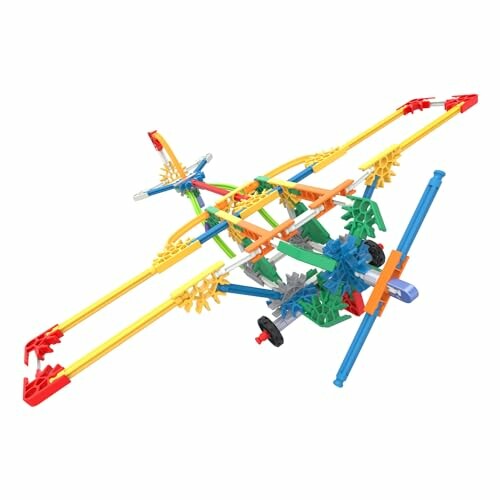 Kleurrijk K'NEX vliegtuig speelgoedmodel