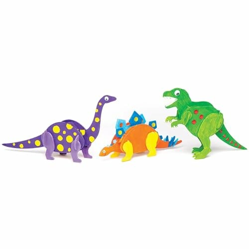 Kleurrijke houten dinosaurus speelgoedfiguren