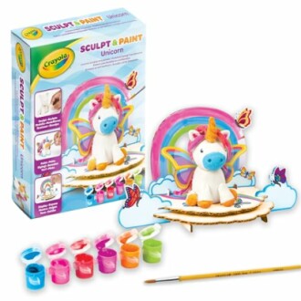 Crayola sculpt en verf eenhoorn set met verf en penseel