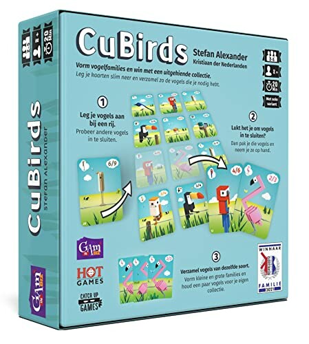 CuBirds bordspel doos met kaarten en spelregels