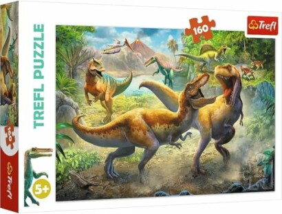 Dinosaurussen puzzel met 160 stukjes voor kinderen.