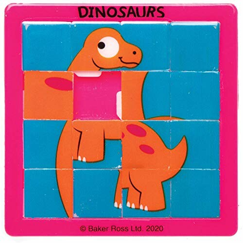 Dinosaurus schuifpuzzel voor kinderen