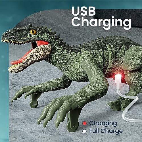 Speelgoed dinosaurus met USB-oplader