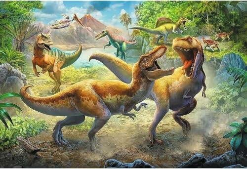 Trefl Puzzel Vechtende Tyrannosaurussen