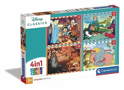 Clementoni Supercolor Puzzel 4In1