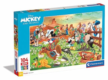 Disney Mickey en vrienden puzzel met westernthema