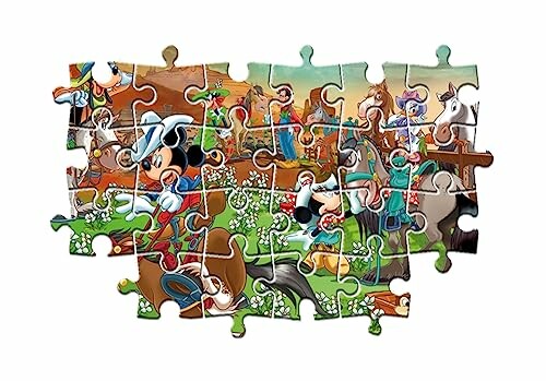 Mickey Mouse en vrienden cowboy puzzel