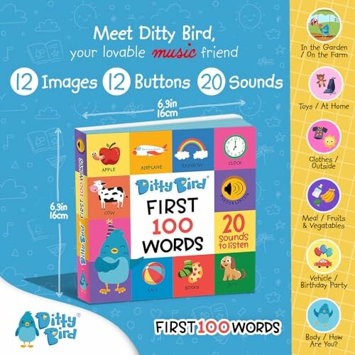 DITTY BIRD Eerste 100 Woord Geluidenboek