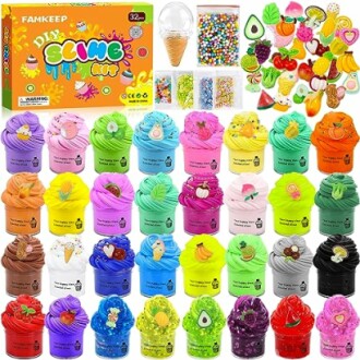 FAMKEEP Fluffy Slime Set