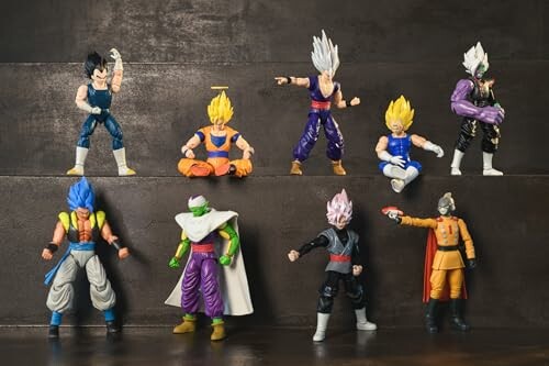 Dragon Ball actiefiguren op een plank