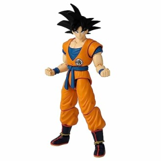 Actiefiguur van een anime-personage in oranje pak.