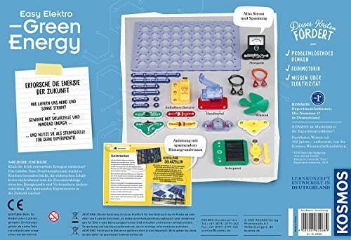 Educatief elektronica bouwpakket voor kinderen met zonne-energie componenten.