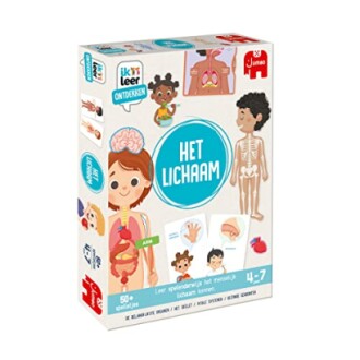 Educatief spel over het menselijk lichaam voor kinderen.