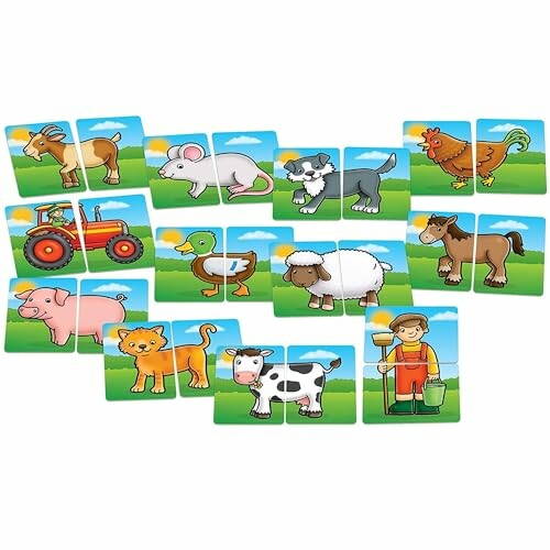 Orchard Toys Farmyard Heads and Tails Game