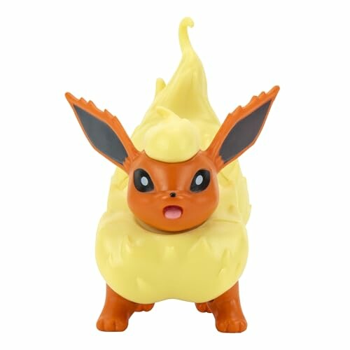 Flareon Pokémon figuur op witte achtergrond