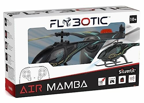 Verpakking van Flybotic Air Mamba helikopter voor kinderen vanaf 10 jaar.