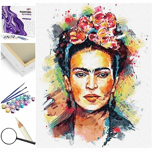 Artnapi Frida Kahlo Schilderen op Nummer