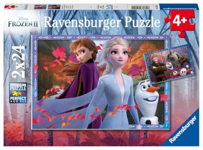 Frozen 2 puzzel met Anna, Elsa en Olaf